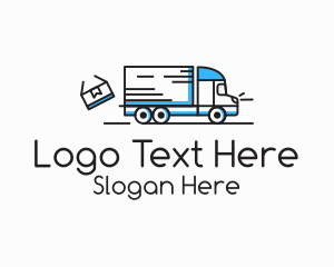 Minimalist Delivery Truck logo