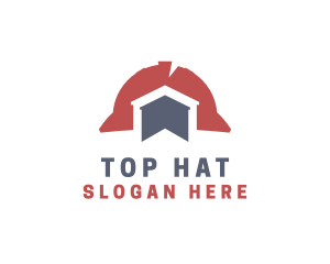 Hard Hat Construction Builder logo design