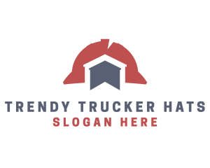 Hard Hat Construction Builder logo design