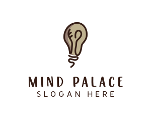 Light Bulb Mind logo design