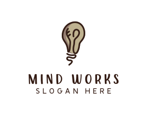 Light Bulb Mind logo design