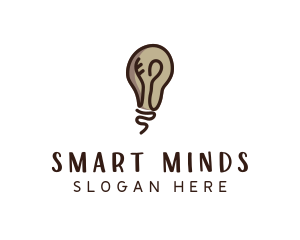 Light Bulb Mind logo design