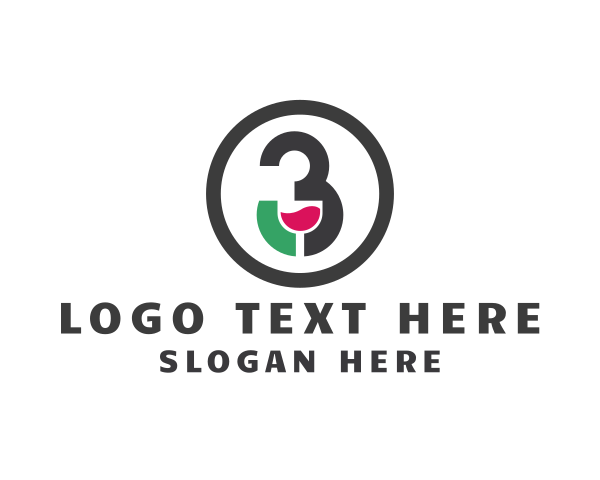 Numeral logo example 1