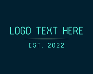 Cyber Blue Wordmark logo