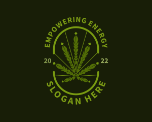 Organic Weed Marijuana logo design