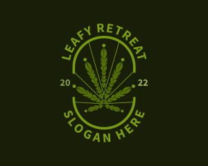 Organic Weed Marijuana logo design