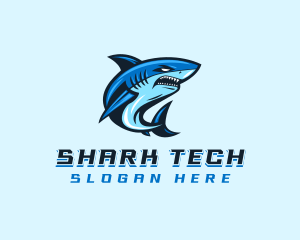 Aquatic Marine Shark logo design