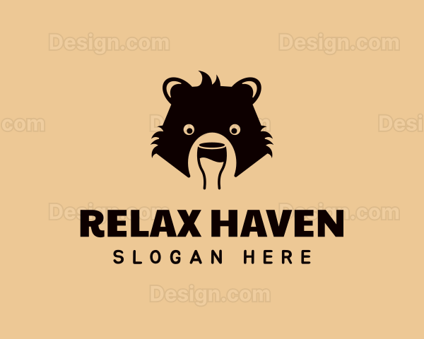 Bear Liquor Beverage Logo