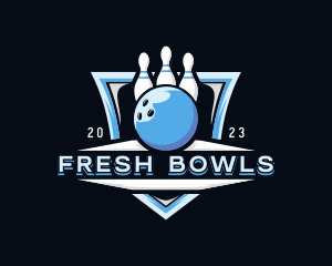 Bowling Championship Competition logo design