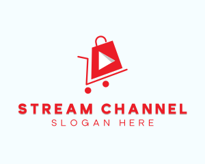 Shopping Vlog Channel logo design