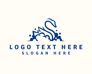Swan Animal Letter S Logo