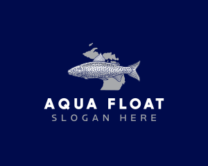 Aqua Fish Michigan logo design