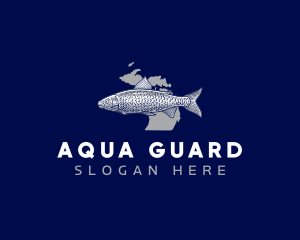 Aqua Fish Michigan logo design