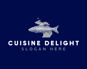 Aqua Fish Michigan logo design