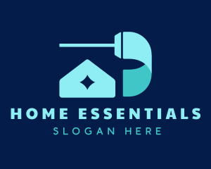 Home Mop Cleaning logo design