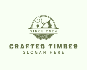 Wood Planer Carpenter logo design