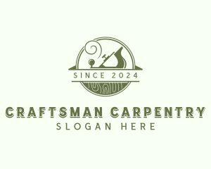 Wood Planer Carpenter logo design