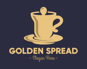 Golden Bell Cafeteria logo design