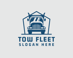 Transport Cargo Truck logo design