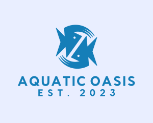 Aquatic Fish Market logo design