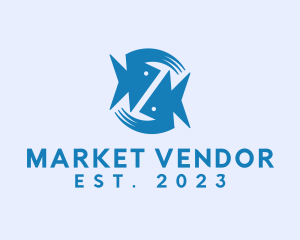 Aquatic Fish Market logo design