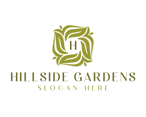 Wellness Nature Garden logo design