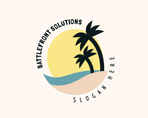 Seaside Palm Trees logo