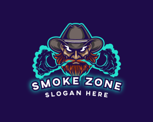 Cowboy Smoke Gaming logo design