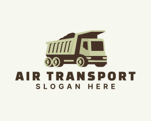 Dump Truck Industrial Transport logo design