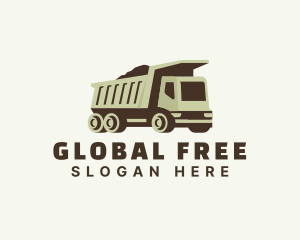 Dump Truck Industrial Transport logo design