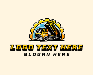 Gear Dump Truck Construction logo