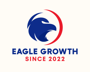 Patriotic American Eagle logo design