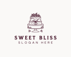 Wedding Cake Pastry logo design