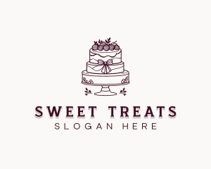 Wedding Cake Pastry logo design