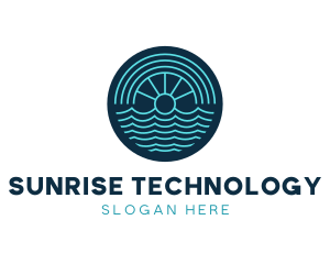 Sunrise Ocean Wave logo