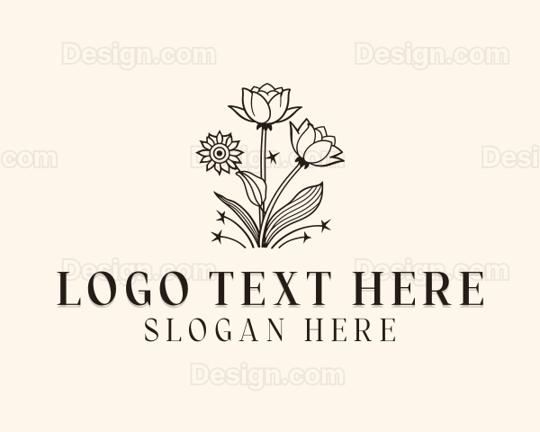 Rose Floral Garden Logo