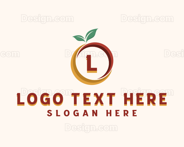 Natural Fruit Leaf Logo