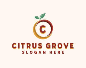 Natural Citrus Fruit  logo design