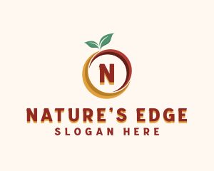 Natural Fruit Leaf logo design