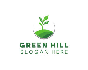 Garden Plant Hill logo design