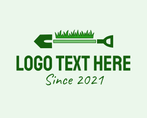 Green Grass Shovel  logo
