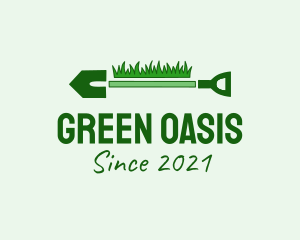 Green Grass Shovel  logo