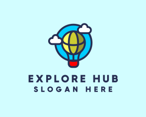 Sky Balloon Travel logo design