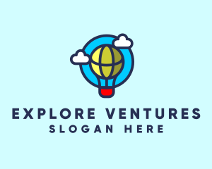 Sky Balloon Travel logo design