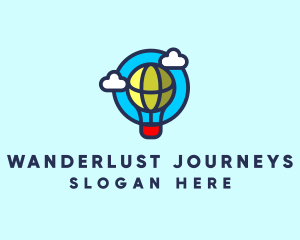 Sky Balloon Travel logo design