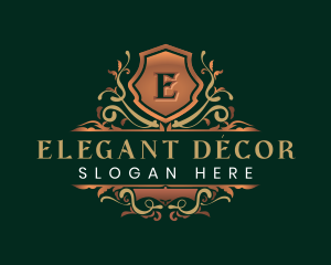 Elegant Ornamental Crest logo design