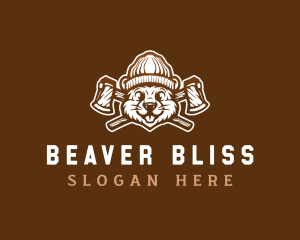 Beaver Lumberjack Logging logo