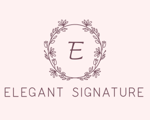 Botanical Event Styling logo design