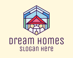 Stained Glass Home Logo