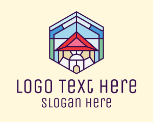 Stained Glass Home Logo
